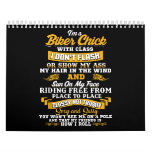 I’m A Biker Chick Gift For Motorbike Lovers Calendar