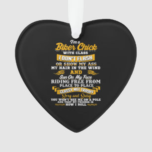 I’m A Biker Chick Gift For Motorbike Lovers Ornament