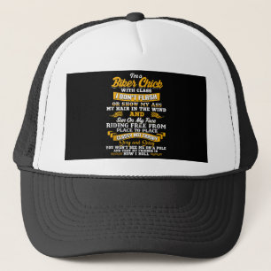 I’m A Biker Chick Gift For Motorbike Lovers Trucker Hat