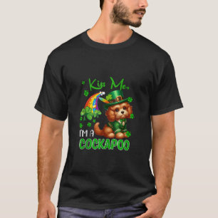 I m A Cockapoo St Patrick s Day Shamrocks Rainbow T-Shirt