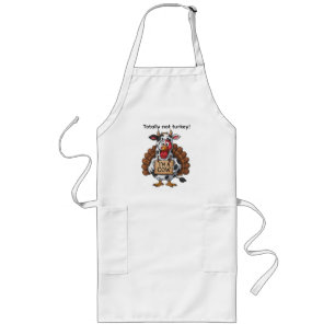 I’m a Cow Turkey Funny Thanksgiving Disguise Long Apron