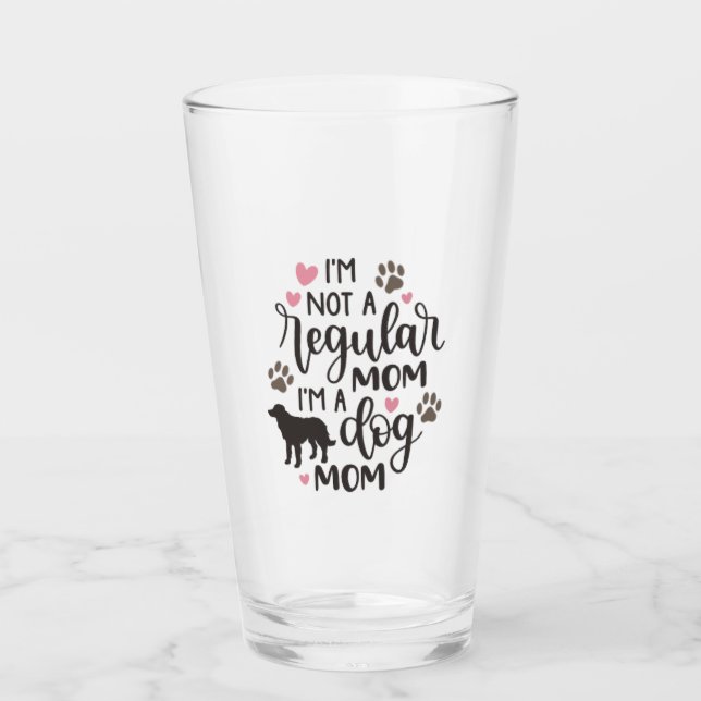 I m A Dog Mum Glass (Front)