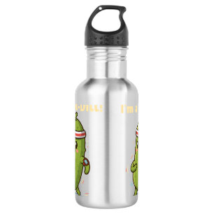 I’m a Fit-Dill! Funny Fitness Pickle Pun Design    532 Ml Water Bottle