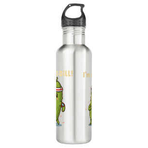 I’m a Fit-Dill! Funny Fitness Pickle Pun Design    710 Ml Water Bottle