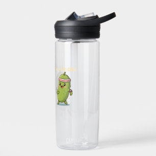 I’m a Fit-Dill! Funny Fitness Pickle Pun Design Water Bottle