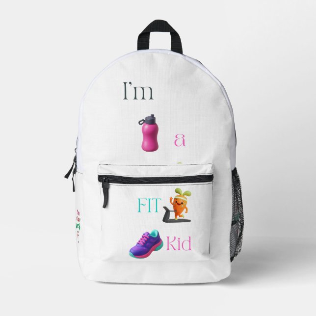 I’m a FIT Kid Print Cut Sew Bag (Front)