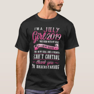 I m A July Girls 2019 4th Birthday 4 Years Old T-Shirt