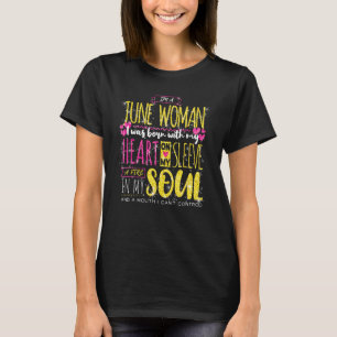 I m a June Woman Birthday Girl Gemini Birth Month  T-Shirt