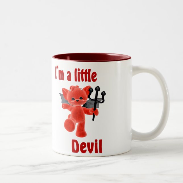 I`m a little devil Two-Tone coffee mug (Right)
