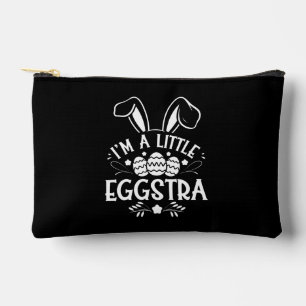 I’m A Little Eggstra Funny Rabbit Easter Bunny Accessory Pouch