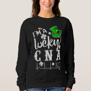 I M A Lucky Cna Nurse Shamrock Top Hat St Patrick 