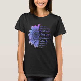 I m A Military Kid Brave Heart Resilient Soul Mili T-Shirt