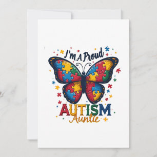 I’m a Proud Autism Auntie Autism Awareness Holiday Card