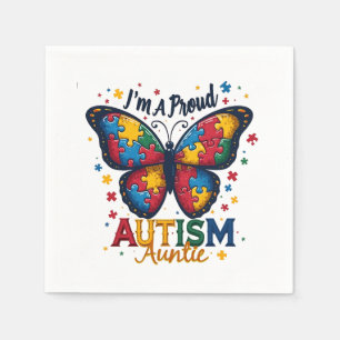 I’m a Proud Autism Auntie Autism Awareness Napkin