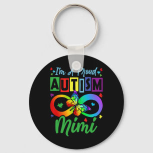 I M A Proud Autism Mimi Butterflies Autism Awarene Key Ring
