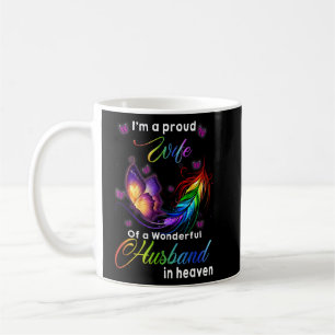 I m A Proud Wife Of A Wonderful Husband In Heaven  Coffee Mug