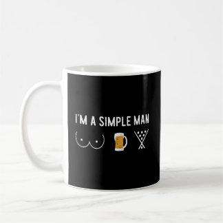 I´M A Simple Man Funny Pool Billiards Coffee Mug