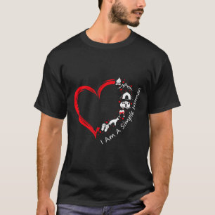 I M A Simple Woman Camping Wine Dog Fire Mountain T-Shirt