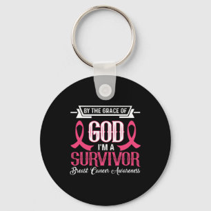 I’m A Survivor Breast Cancer Awareness Pink Ribbon Key Ring