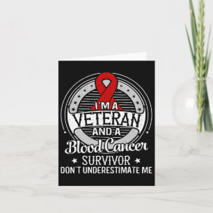 I’m A Veteran And A Blood Cancer Awareness Card