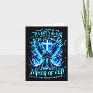 I’m A Warrior Of God Armour Of God Christian  Card