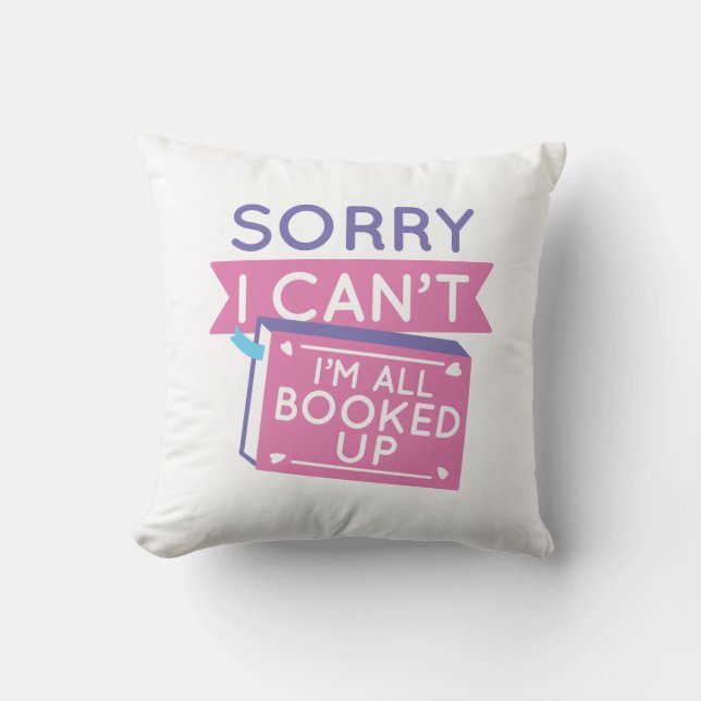 I’m All Booked Up Cushion (Front)
