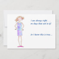 I’m always right, her opinion blue dress drawing h
