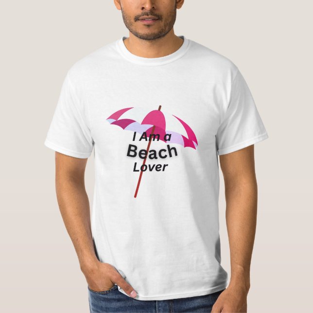 I m beach lover tshirt (Front)