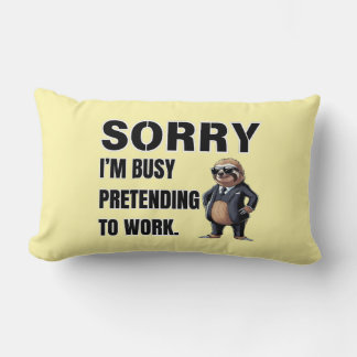 I’m Busy Pretending to Work Throw Pillow