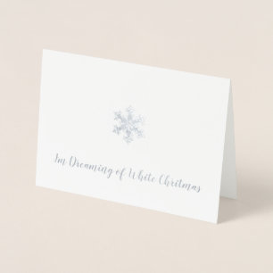 I’m Dreaming of a White Christmas Foil Card