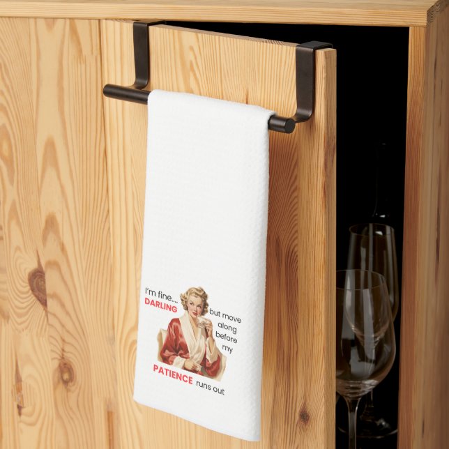 I’m Fine… Darling Kitchen Towel (Thirds Fold)