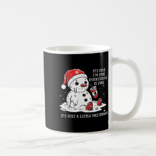 I’m Fine It's Fine Just Having Meltdown Christmas Coffee Mug