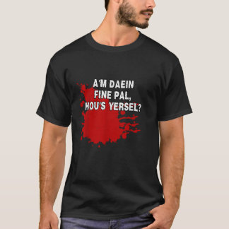 I m Fine Movie Halloween Shark Zombie Bite Funny S T-Shirt