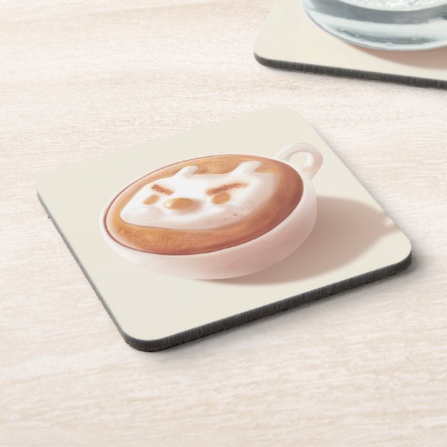 I’m Foaming With Feelings – Coffee Art Coaster (Left Side)
