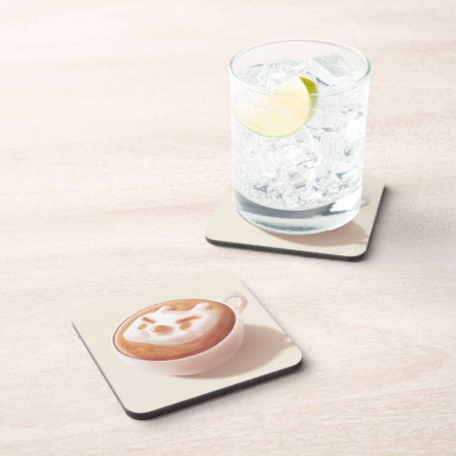 I’m Foaming With Feelings – Coffee Art Coaster (Right Side)