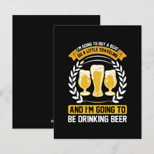 I m going to be drinking beer Holiday Card