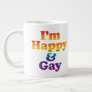“I’m Happy & Gay” Mug – Bold Pride Coffee Cup