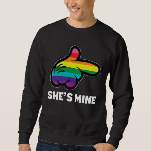 I m Hers Rainbow Lesbian Couple LGBT Pride Matchin Sweatshirt