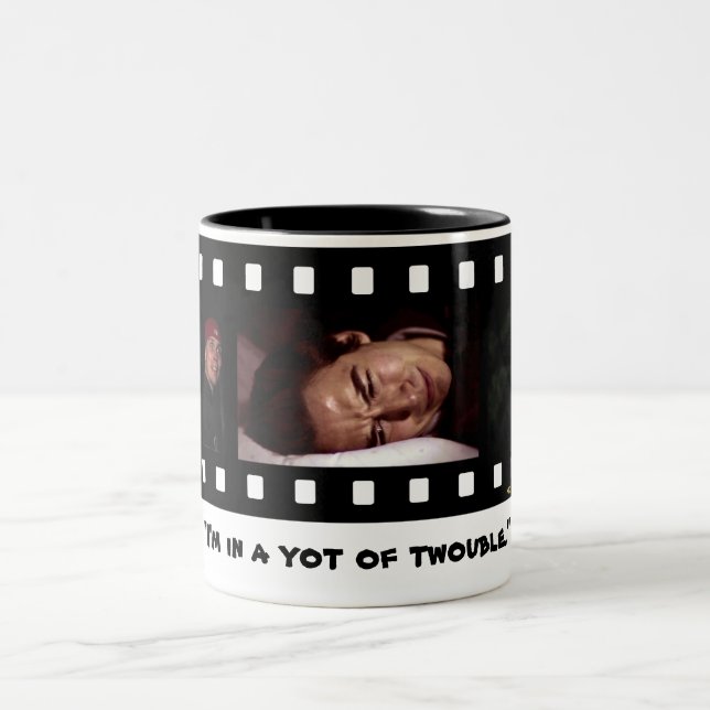 “I’m in a Yot of Twouble” Two-Tone Coffee Mug (Center)