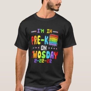 I M In Pre K On Twosday Tuesday February 22nd Pop T-Shirt