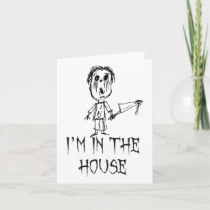 I’m In The House Halloween Costume Word Design Card