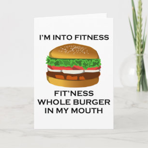 I’m Into Fitness Burger Card