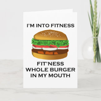 I’m Into Fitness Burger Card