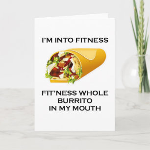 I’m Into Fitness Burrito Card