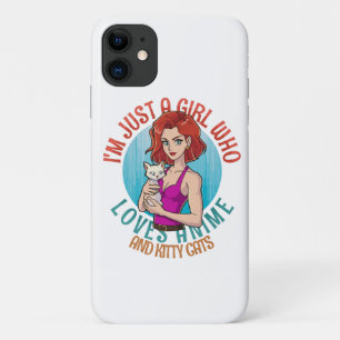 I m Just a Girl Who Loves Cats iPhone 11 Case