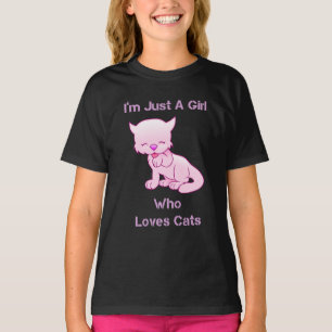 I’m Just A Girl Who Loves Cats T-Shirt
