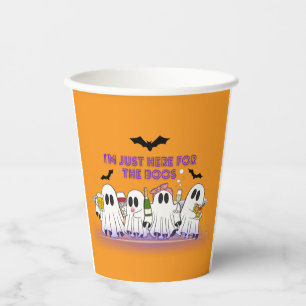 I’m Just Here For The Boos Funny Halloween Paper Cups
