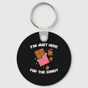 I’m Just Here For The Candy Funny Chocolate Bar Lo Key Ring