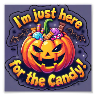 I’m just here for the candy photo print