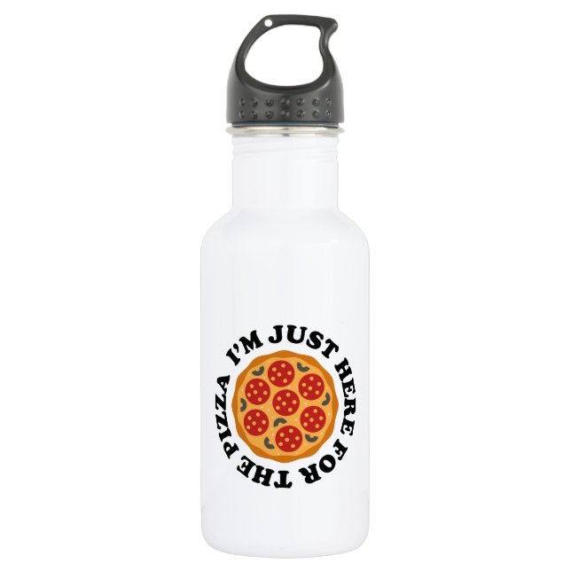 I’m Just Here For The Pizza 532 Ml Water Bottle (Front)